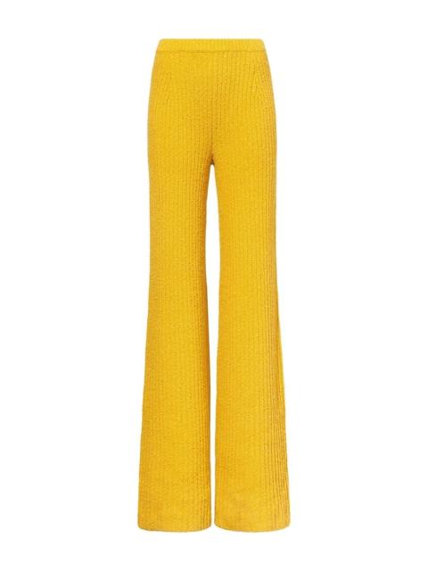 Proenza Schouler Melange Boucle Knit Pants Yellow