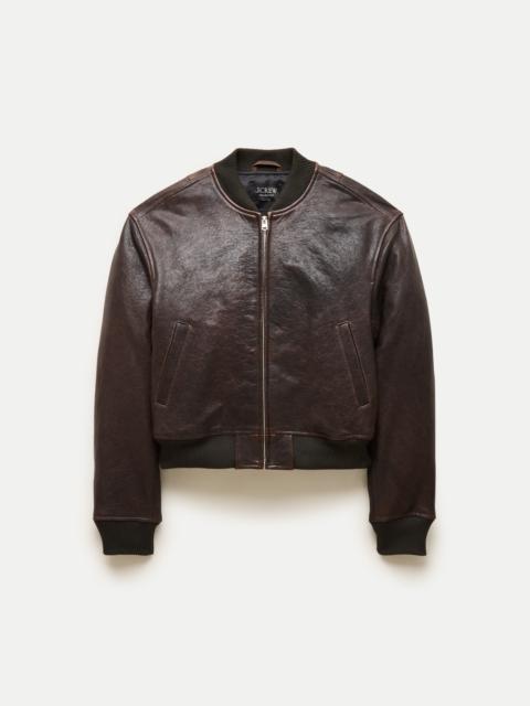 J.CREW Collection leather bomber jacket