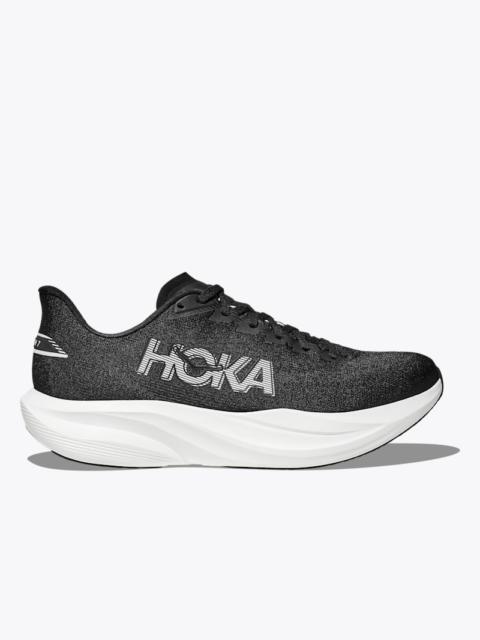 HOKA Men's Mach 7 Road Running Shoes in Black/White