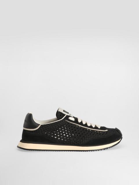 Mixed-material DG Cushion sneakers