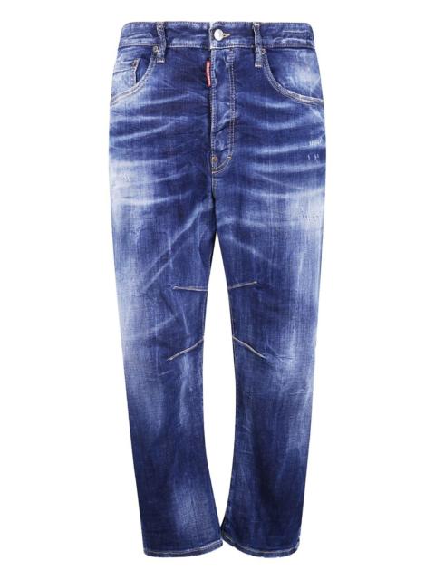 DSQUARED2 faded-effect five-pocket jeans