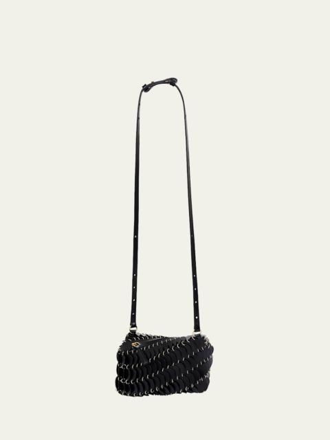 rabanne Disc Calf Leather Crossbody Bag