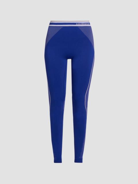 CASABLANCA Women's Logo Stretch Seamless Leggings - Seamless Blue