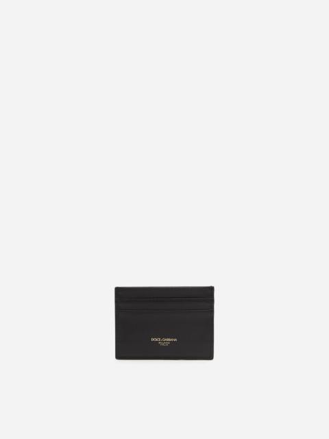 Dolce & Gabbana Calfskin credit card holder with heat-pressed logo