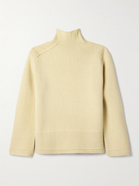 MARIA McMANUS Ribbed Wool And Cashmere-blend Turtleneck Sweater