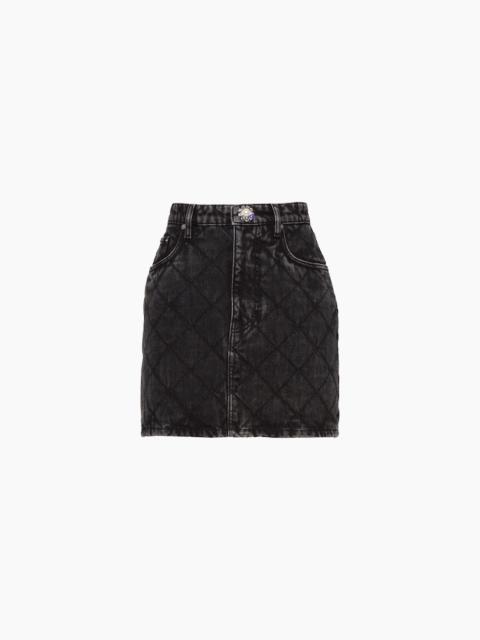 Miu Miu Black denim miniskirt