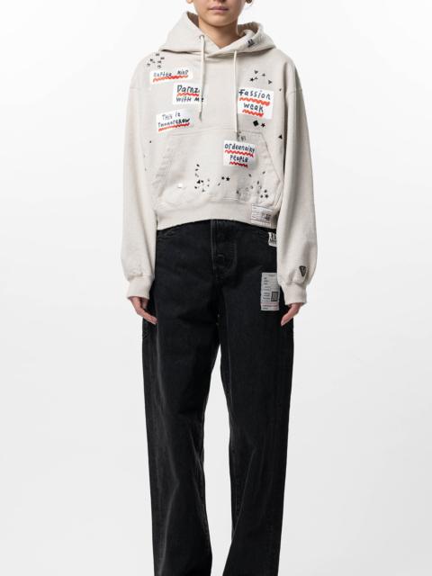 Maison MIHARAYASUHIRO Embellished Sticker Hoodie