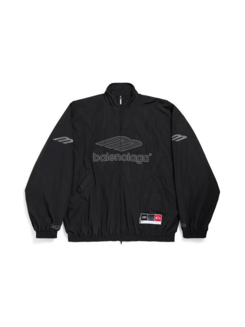 BALENCIAGA Men's 3b Football Tracksuit Jacket in Black