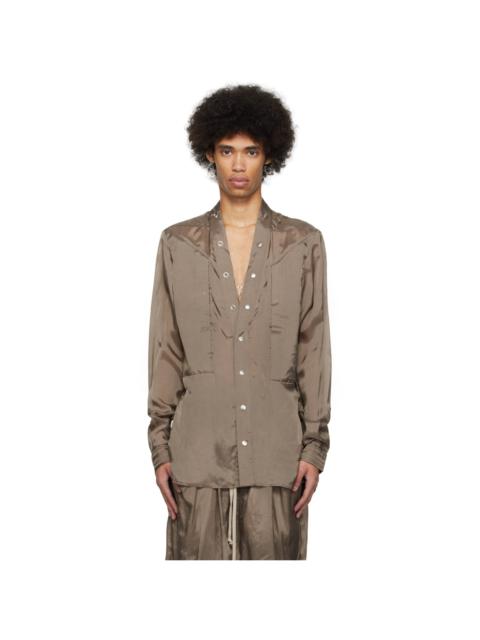 Rick Owens Gray Larry Fogpocket Shirt