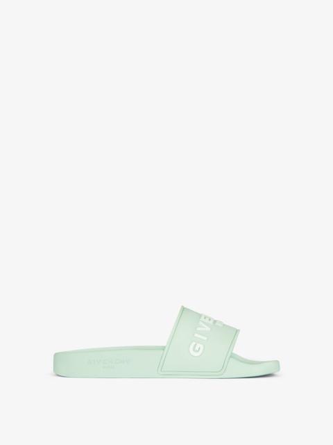 Givenchy SLIDE FLAT SANDALS IN RUBBER