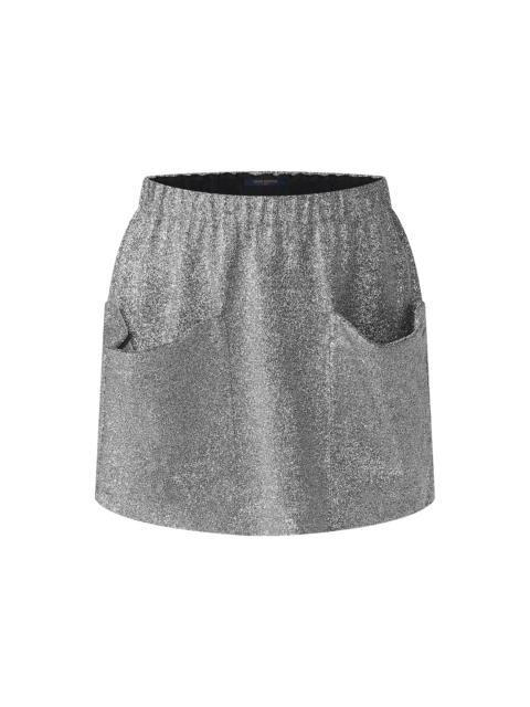 Louis Vuitton Oversized Pocket Glitter Mini Skirt