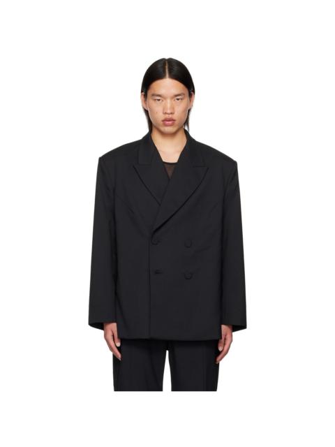 entire studios Black Double-Breasted Blazer