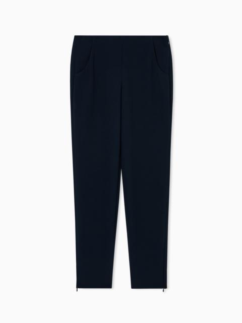 GIORGIO ARMANI Cigarette pants in pure silk