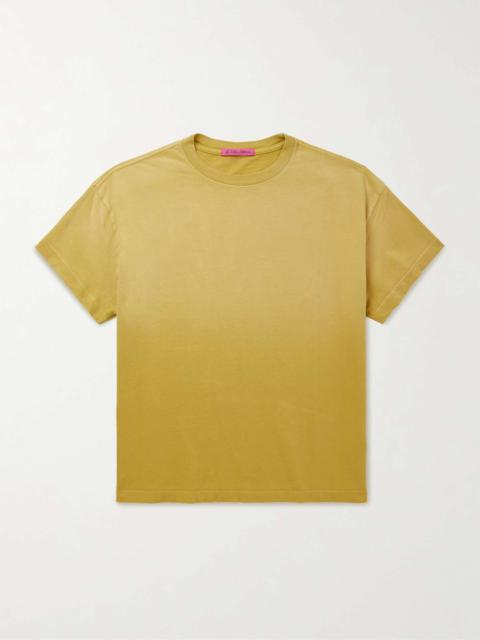 The Elder Statesman Sun-Bleached Pica Cotton and Cashmere-Blend Jersey T-Shirt