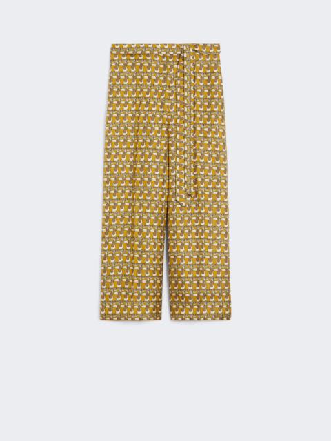 'S Max Mara TIMEB Printed silk trousers
