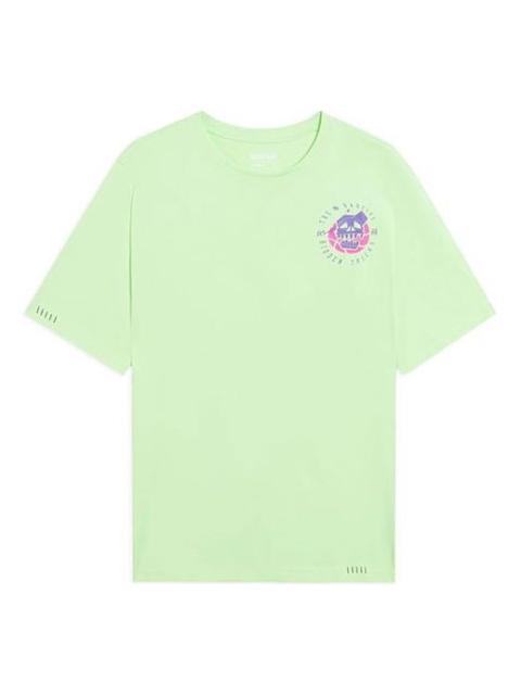 Li-Ning Li-Ning BadFive Skull Graphic Loose Fit T-shirt 'Light Green' AHSS389-1