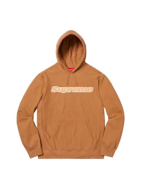 Supreme Supreme SS19 Chenille Hooded Sweatshirt Brown SUP-SS19-026