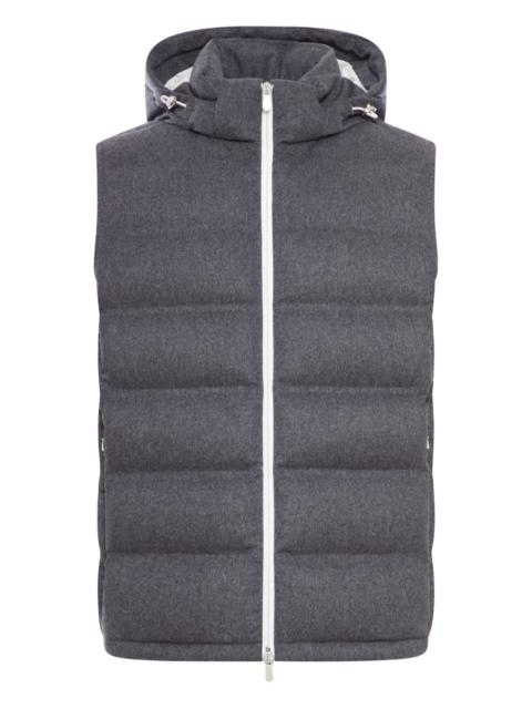 Brunello Cucinelli hooded quilted gilet
