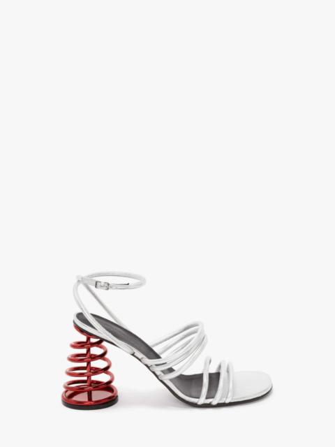 JW Anderson LEATHER SPIRAL HEEL SANDAL