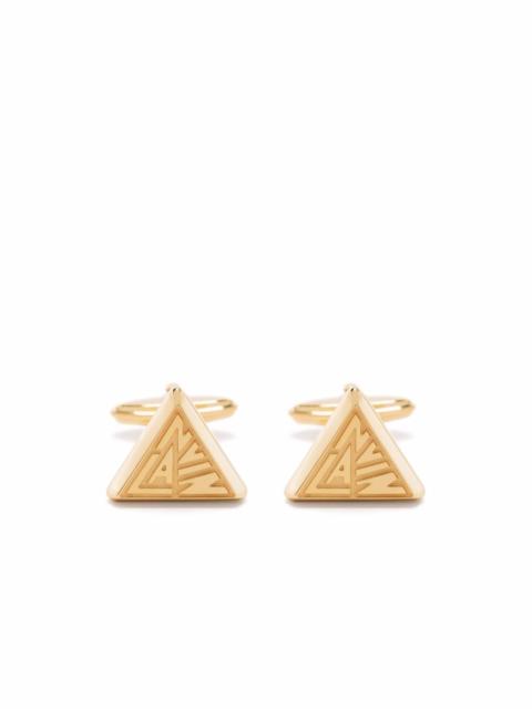 Lanvin logo-plaque cufflinks