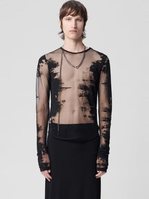 Ann Demeulemeester Ludolf Long Sleeve Cropped T-Shirt