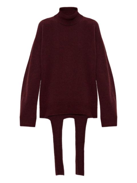 ISSEY MIYAKE Backpack turtleneck sweater