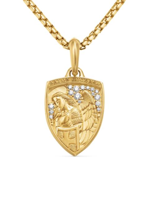DAVID YURMAN Men's St. Michael Amulet in 18K Yellow Gold - Gold