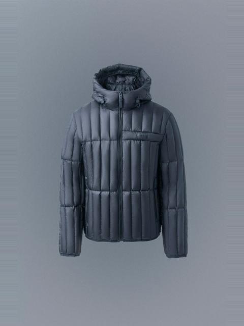 PETER Translucent ripstop light down jacket with hood