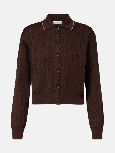 Brunello Cucinelli Cotton-blend cardigan