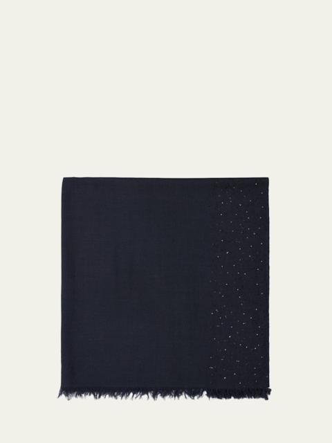 Faliero Sarti New Dalila Sequined-Border Shawl