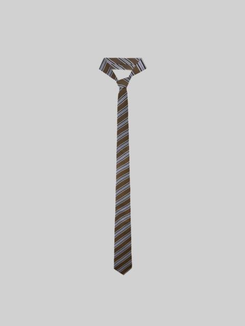 The Frankie Shop Lene Tie - Brown Multi Stripe