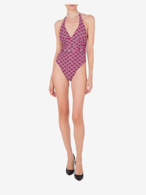 Moschino M PRINT ONE-PIECE SWIMSUIT