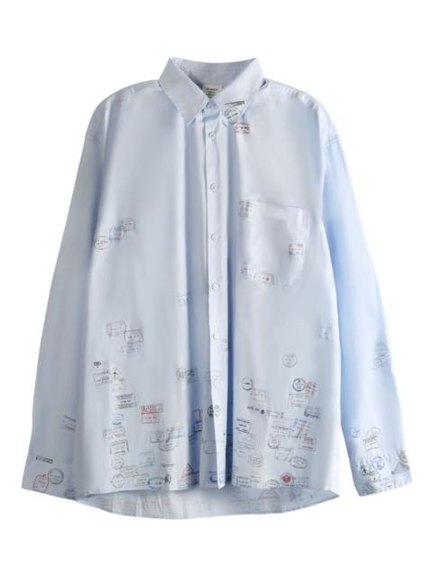 VETEMENTS stamp-print cotton shirt