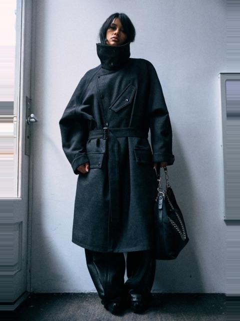 R13 Dispatch Coat With Funnel Neck