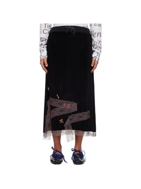 VeniceW Black Roots Midi Skirt