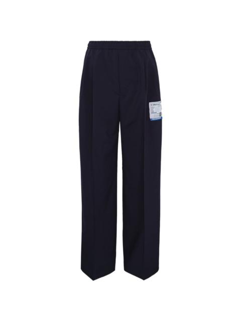 Maison MIHARAYASUHIRO logo straight-leg trousers