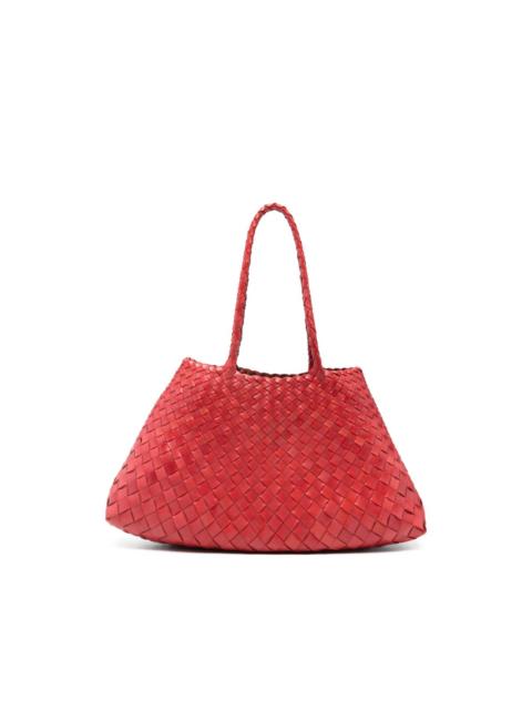 DRAGON DIFFUSION big Santa Crocce woven tote bag