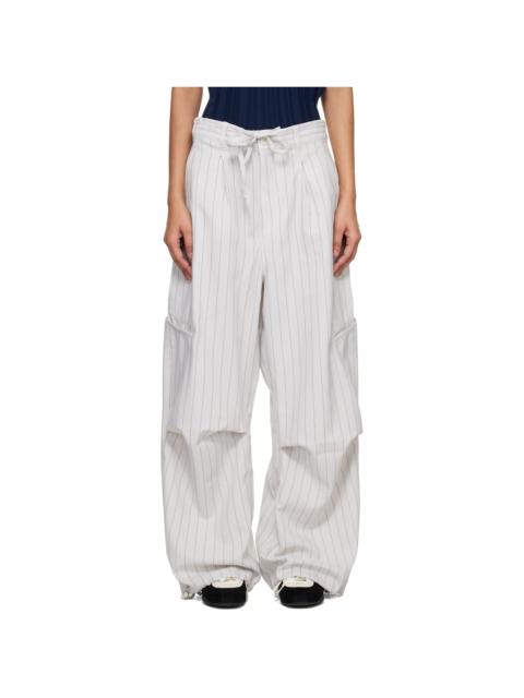 Y-3 Off-White Pinstripe UT Straight Leg Lounge Pants