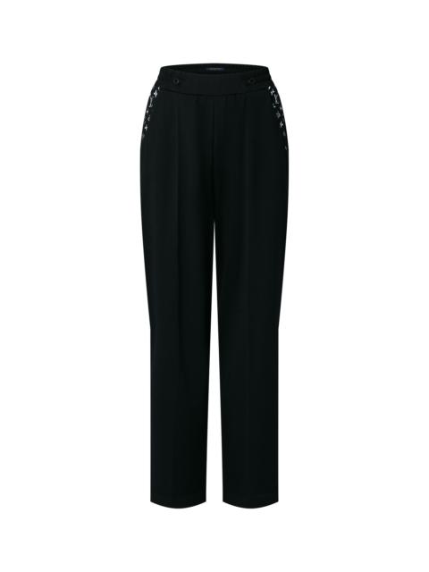 Louis Vuitton Monogram Accent Wide-Leg Jogging Pants