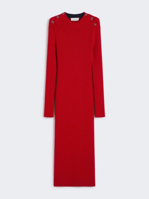 Sportmax Pure wool knit dress - RED