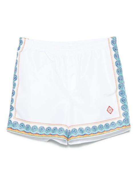 CASABLANCA Greca Wave swim shorts