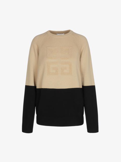 Givenchy Two tone sweater in cashmere with 4G emblem