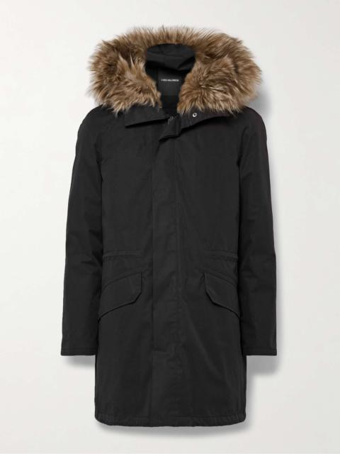 Yves Salomon Iconic Shearling-Trimmed Padded Cotton-Blend Twill Down Parka