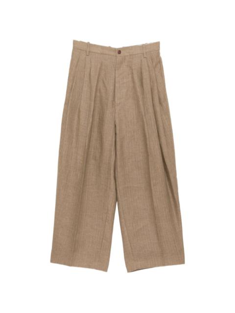 HED MAYNER pleated wide-leg trousers
