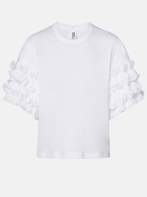 Noir Kei Ninomiya Ruffled cotton T-shirt