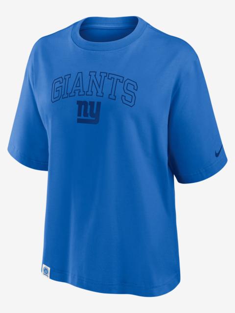 Nike New York Giants Arch Boxy Women's Nike NFL T-Shirt