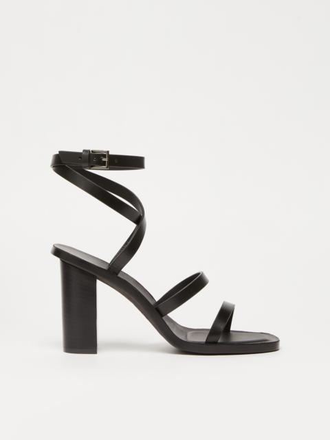 Max Mara JUTTALSANDAL Smooth leather sandals