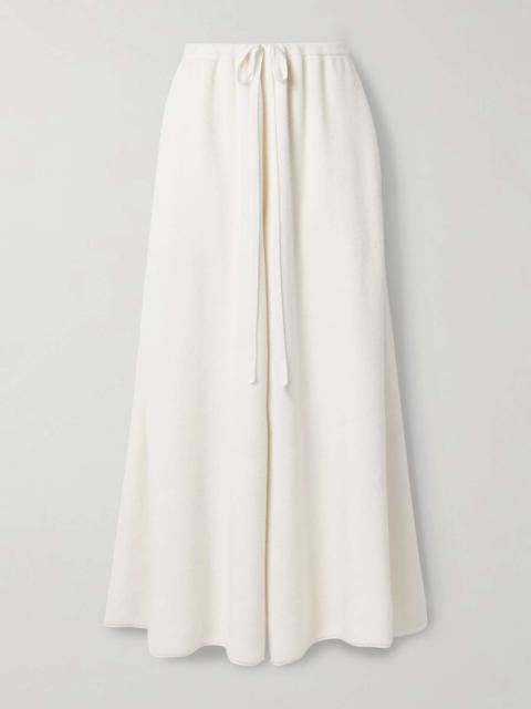 Geordie cashmere wide-leg pants