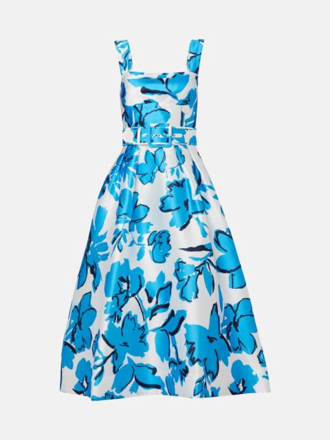 REBECCA VALLANCE Sapphira belted floral midi dress
