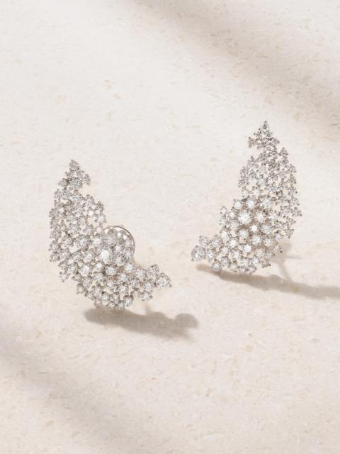 ANANYA Scatter 18-karat White Gold Diamond Earrings